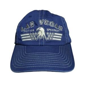 Las Vegas Motor Speedway Hat SMI Properties Racing USA Flag Eagle Race Car
